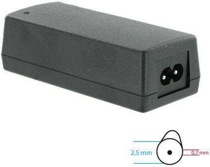 Zasilacz do laptopa Whitenergy 40 W, 0.7 mm, 2.1 A, 19 V (6689)