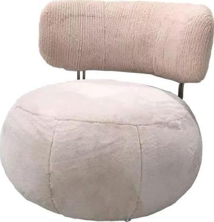 King Home Fotel LOW TEDDY PINK różowy