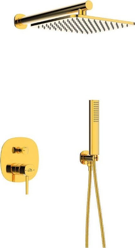 Zestaw prysznicowy Laveo BAP_G01P POLA ZESTAW NATRYSKOWY ZŁOTY Z BAT.NATRYSK. PODTYNKOWĄ // BK.BAP_G01P