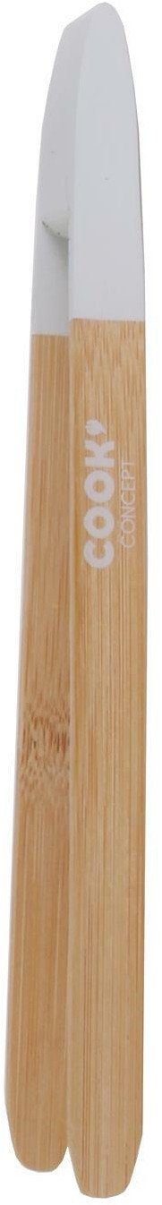 INTESI BAMBUSOWE SZCZYPCE DO SERWOWANIA Z MAGNESEM BIAŁE