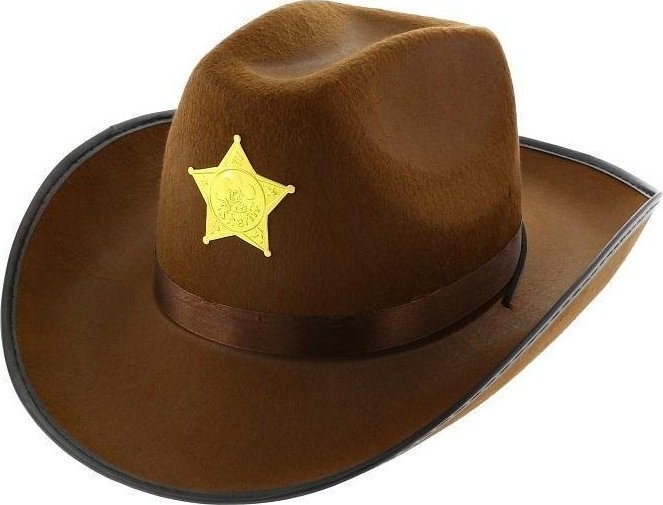 GoDan Kapelusz kowbojski z gwiazdą brązowy
