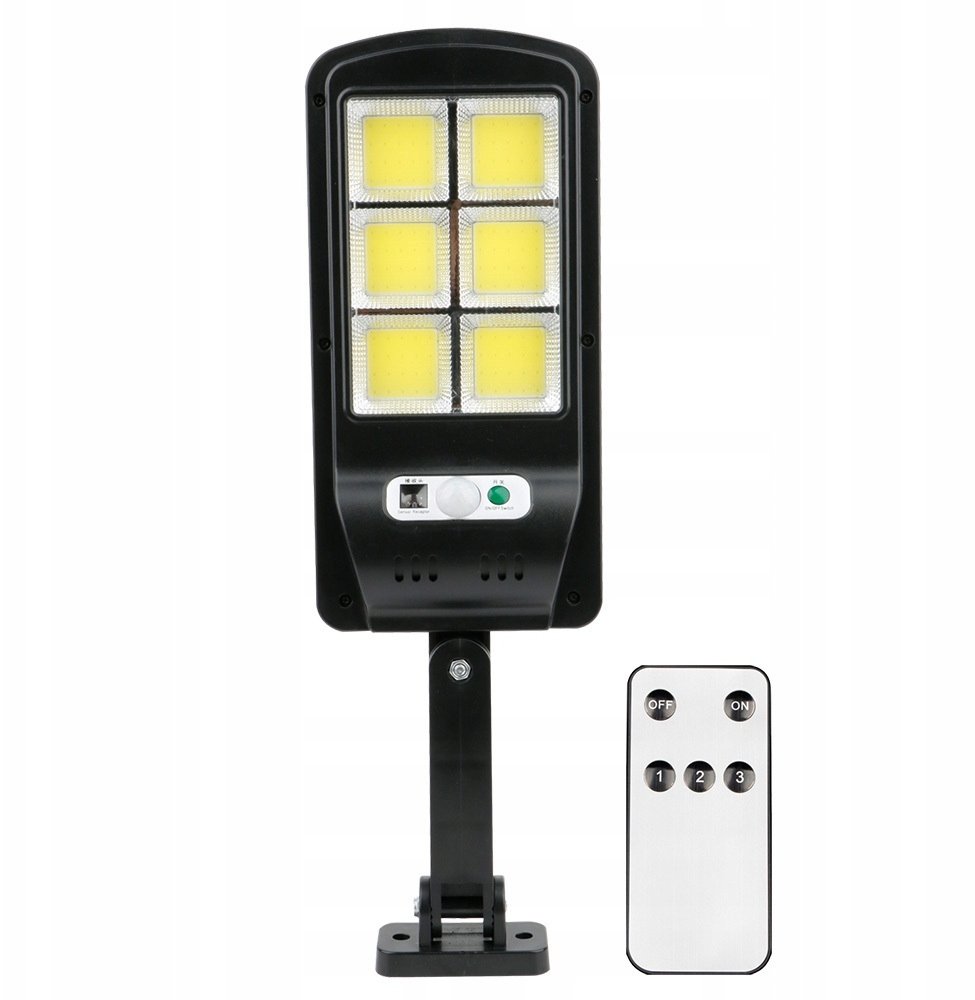 Forever Light Lampa solarna LED SUNARI FLS-01 6*COB PIR 10W 800lm 6000K 2400mAh Li-Ion + pilot