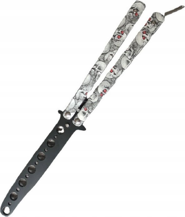 Korbi NÓŻ TRENINGOWY MOTYLKOWY TĘPY MOTYLEK SZARY