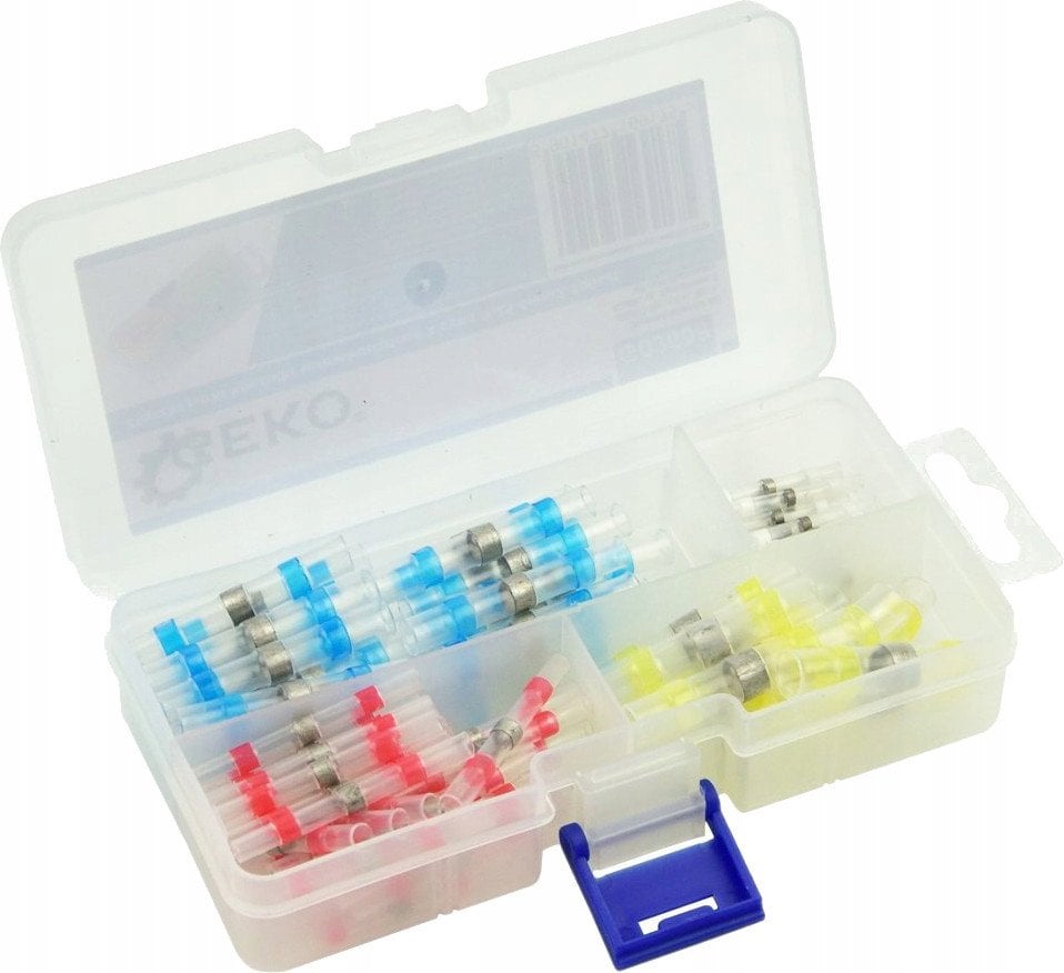 Złączki rurki koszulki termokurczliwe z cyną 0,25-6mm2 100szt. - 4 rozmiary (200)