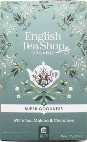 English Tea Sho Herbata biała z cynamonem,matcha i imbirem (20x1,75) BIO 35 g