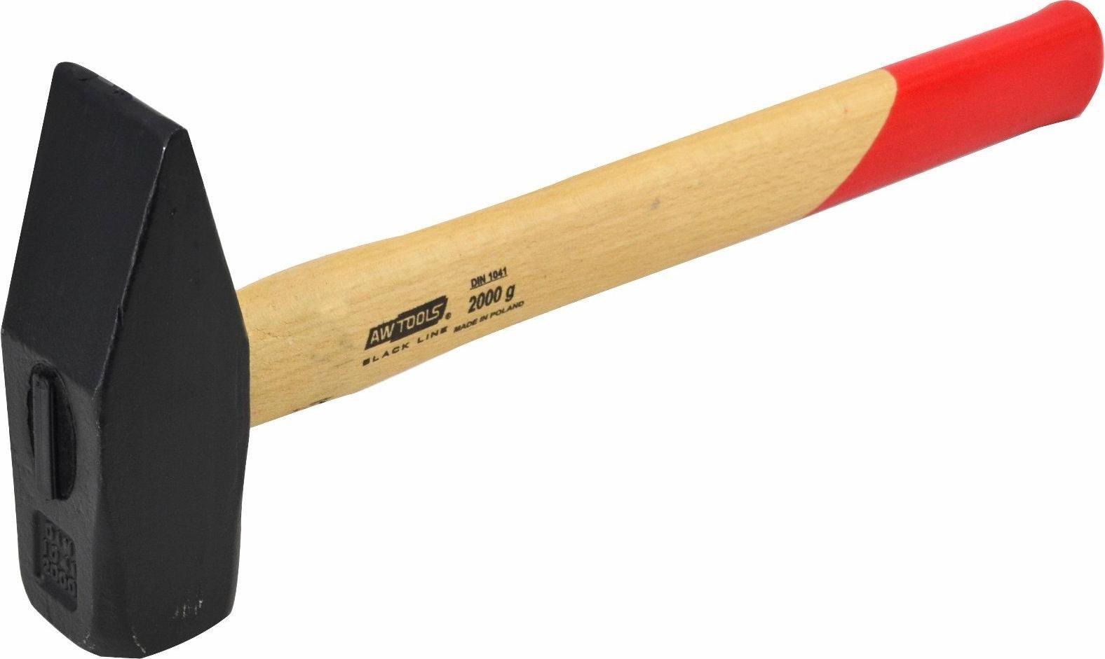 AWTools AWTOOLS MŁOTEK ŚLUSARSKI 2,0 kg TRZONEK DREWNIANY BLACK LINE AW32040BL