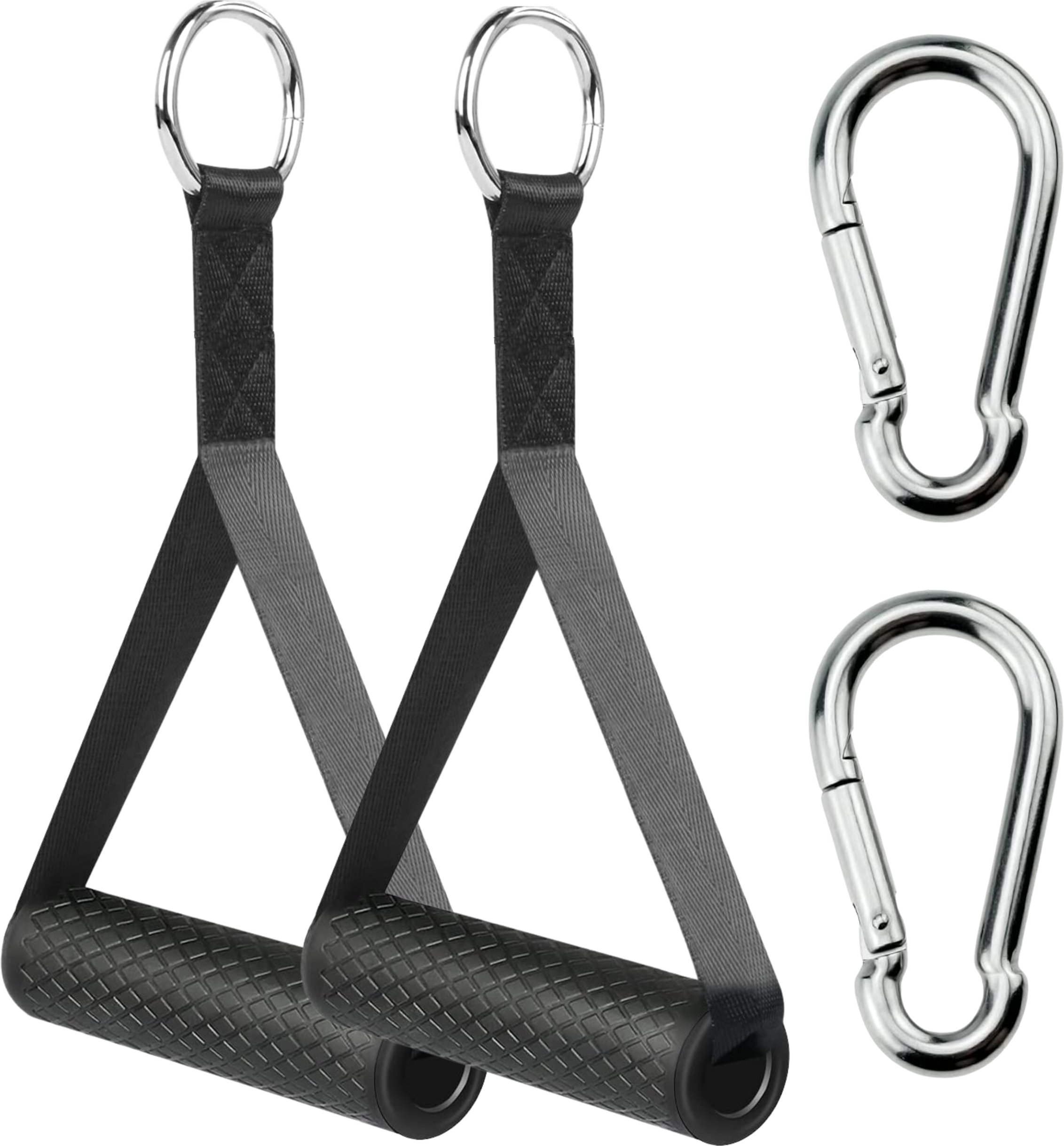 Uchwyty do ćwiczeń wyciągu gum Revity Power Bands zestaw 2 szt. z karabińczykami