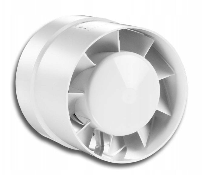 Wentylator kanałowy fi150 230V 24W 298m3/h 40dB standard INTRO D150K
