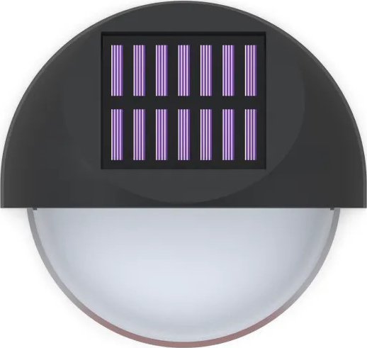 Kinkiet Aigostar Lampa ścienna solarna LED czarna RGB Lampa ścienna solarna LED czarna RGB