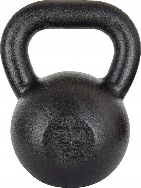 Kettlebell Kawmet W00505 żeliwny 20 kg