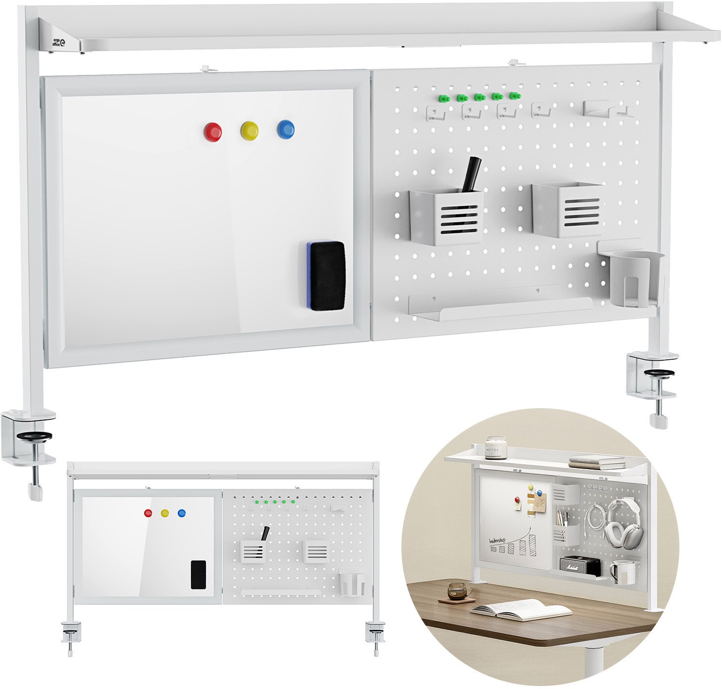 Przegroda biurkowa / organizer ER-301 W