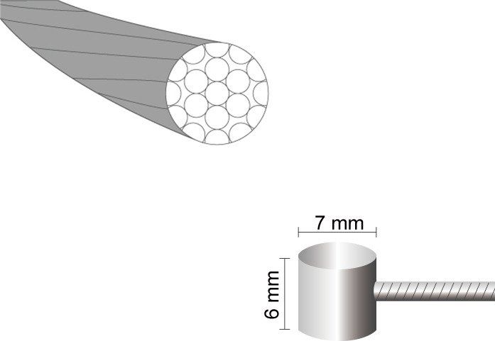 MARS Linka hamulca Mars One 1,5 x 1700mm stal nierdzewna -nypel 7*6 Uniwersalny