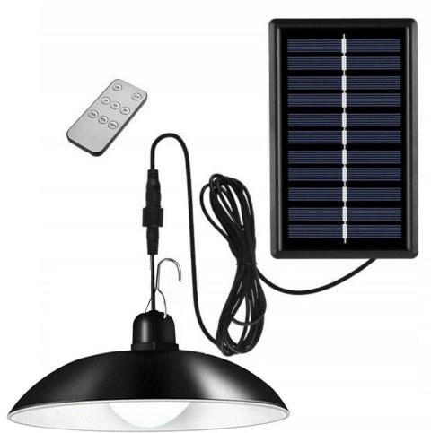Lampa solarna LED 4W wisząca wodoodporna