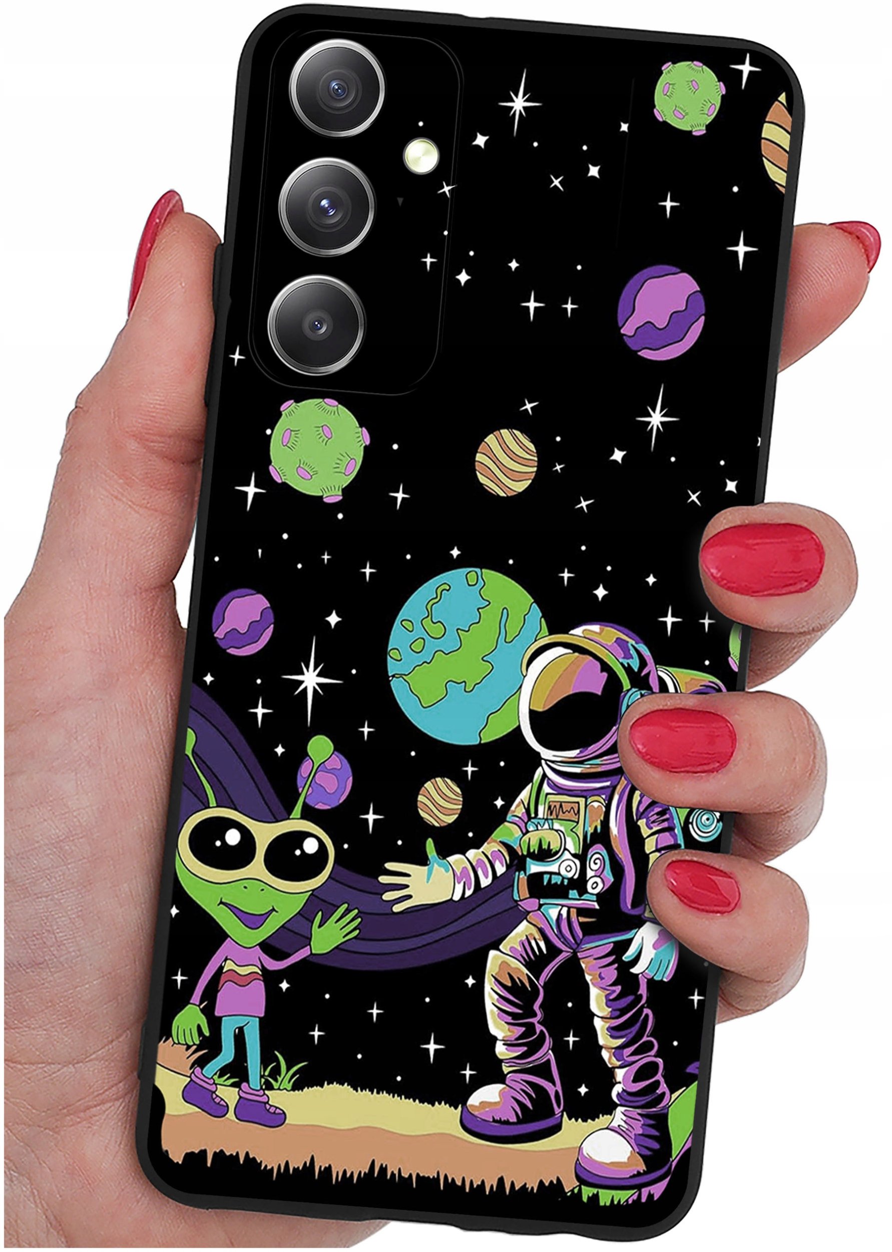 ETUI do Samsung Galaxy M23 5G WZORY |SILIKONOWE MATT CASE + SZKŁO 9H