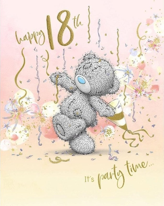 Kartka urodzinowa Happy 18th