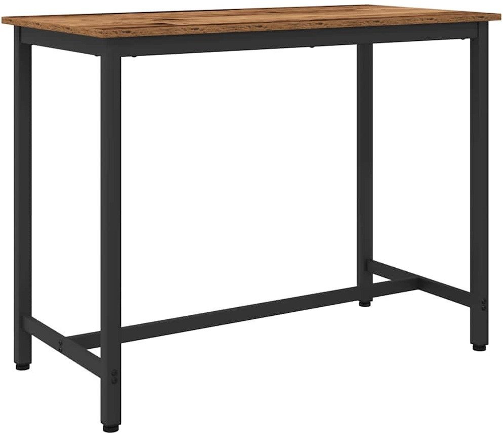 vidaXL stół Stare drewno 100 x 50 x 76,5 cm Drewno inżynieryjne i stal