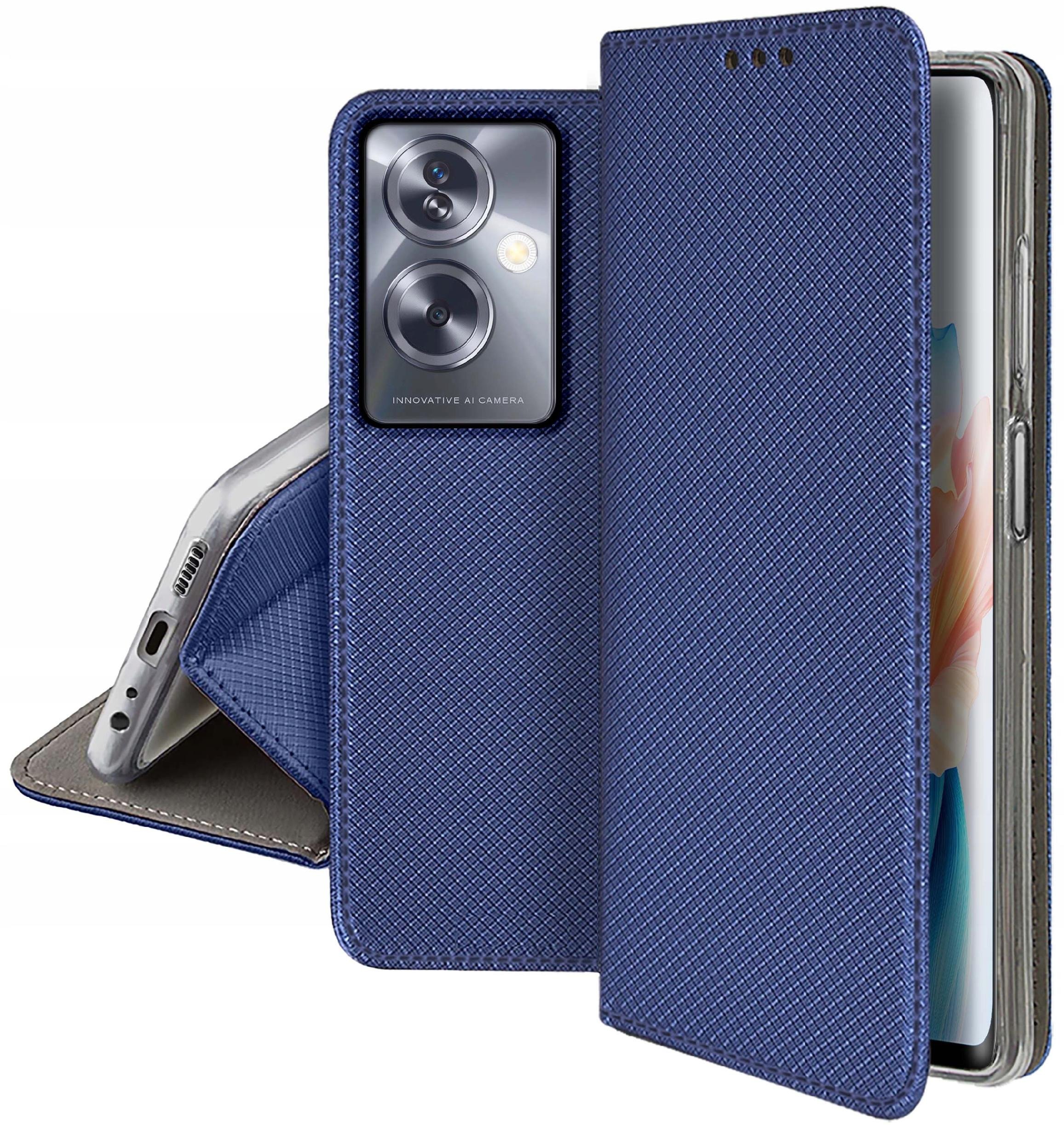 Etui do Oppo A79 5G SMART MAGNET CASE PORTFEL + SZKŁO 9H