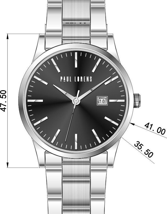 ZEGAREK MĘSKI PAUL LORENS - PL14573B-1C1 (zg367c) + BOX