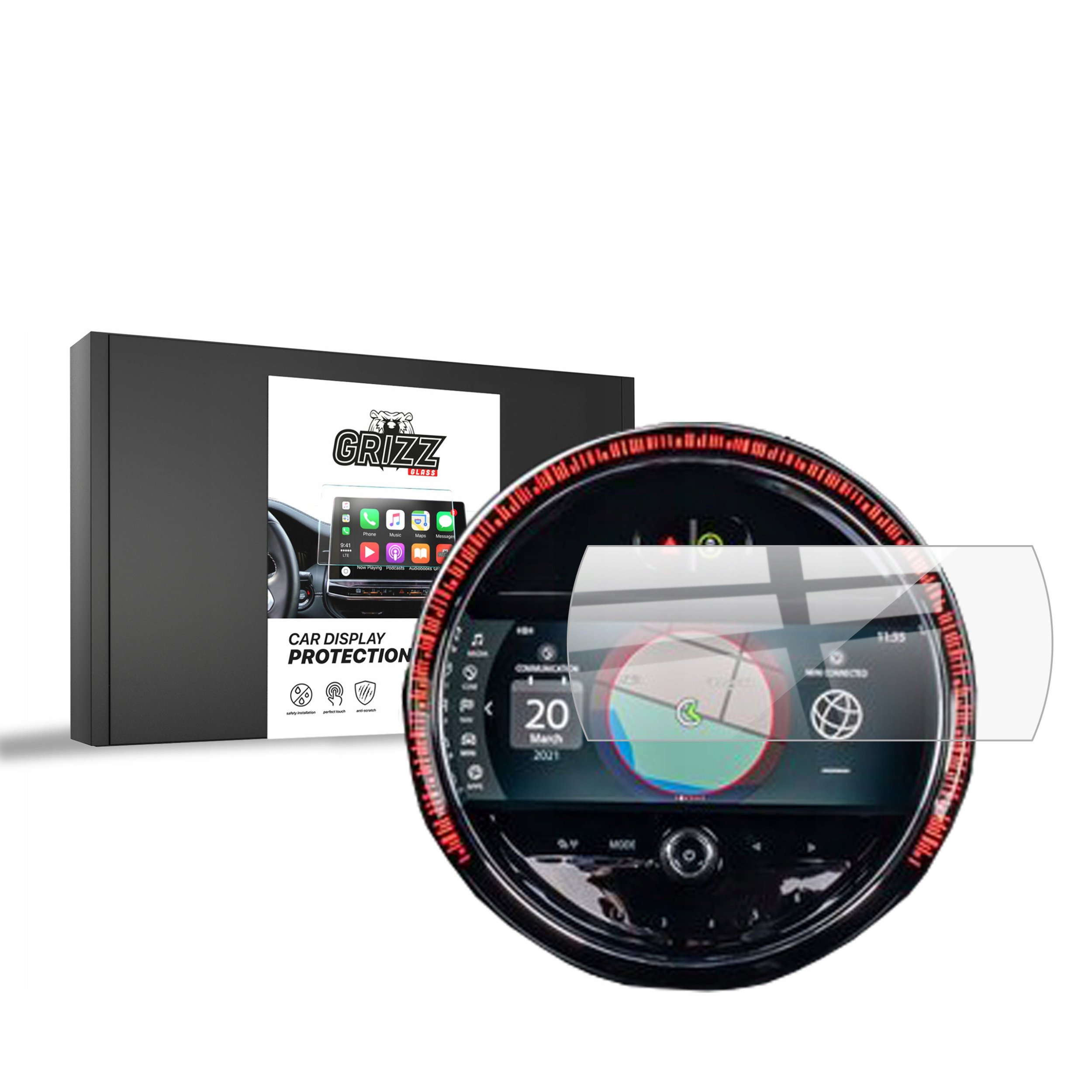 Folia ceramiczna GrizzGlass CarDisplay Protection do Mini Cooper SE 2019-2023