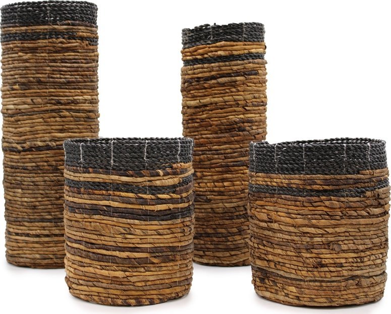 Affek Design Zestawy Koszy i Wazonów - Liście Bananowca