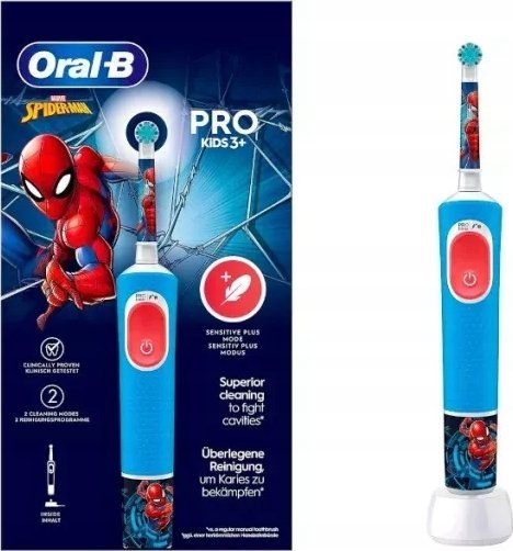 Szczoteczka Braun Vitality Pro 103 Kids Spiderman Niebieska