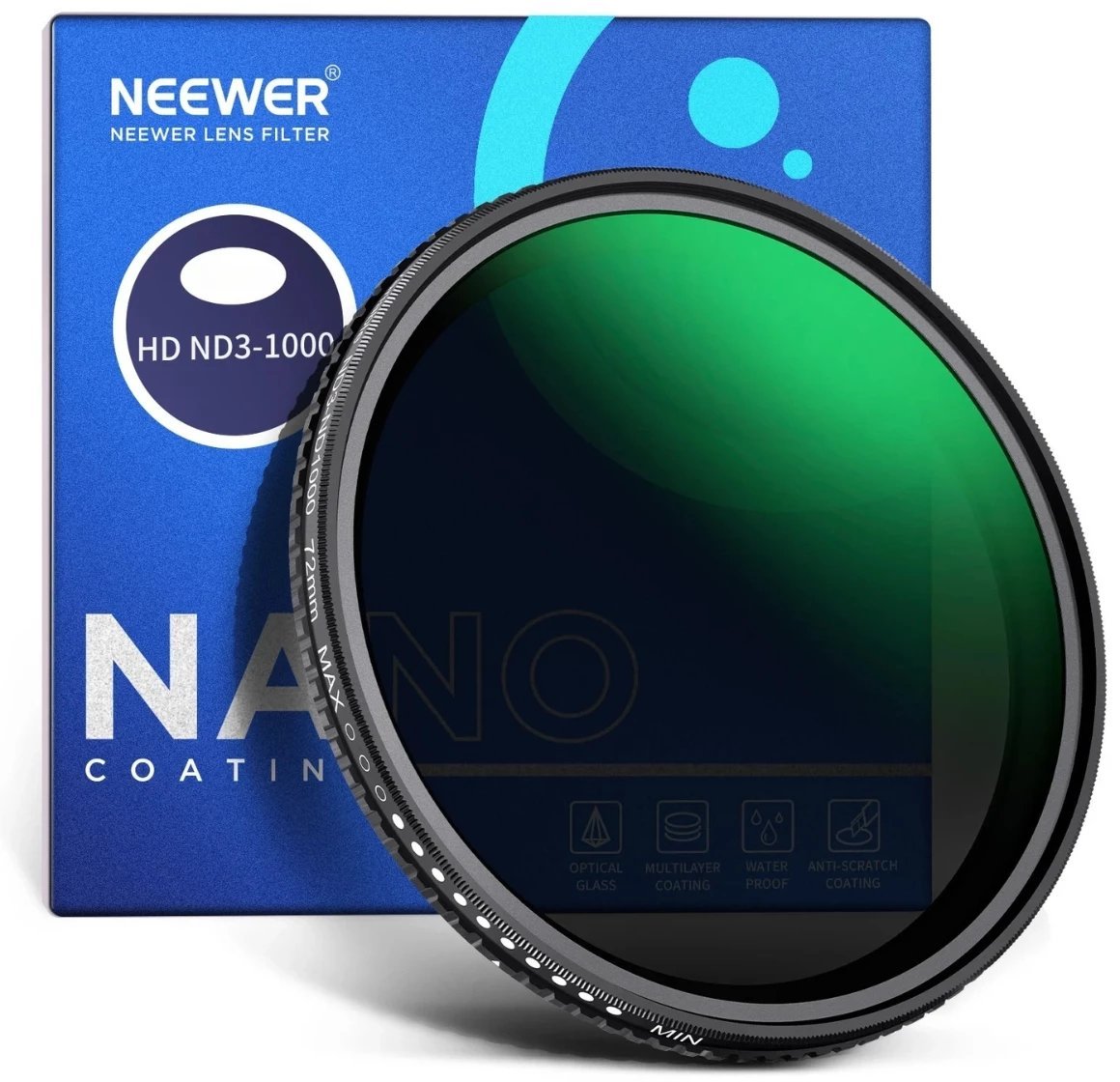 Neewer ND3-ND1000 Variable ND Filter 43 mm
