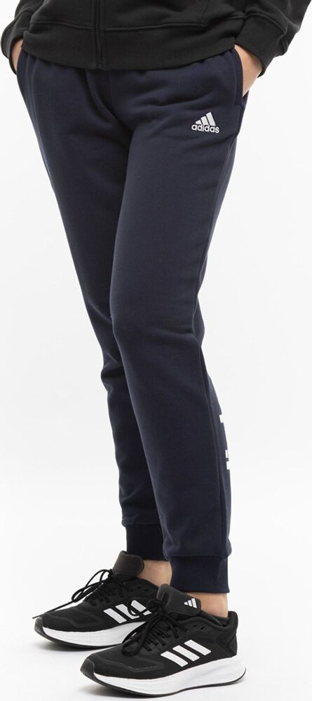 Adidas Spodnie damskie adidas Essentials Linear French Terry Cuffed granatowe IC6869 S