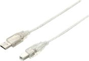 Kabel USB Equip USB-A - USB-B 1 m Srebrny (128653)