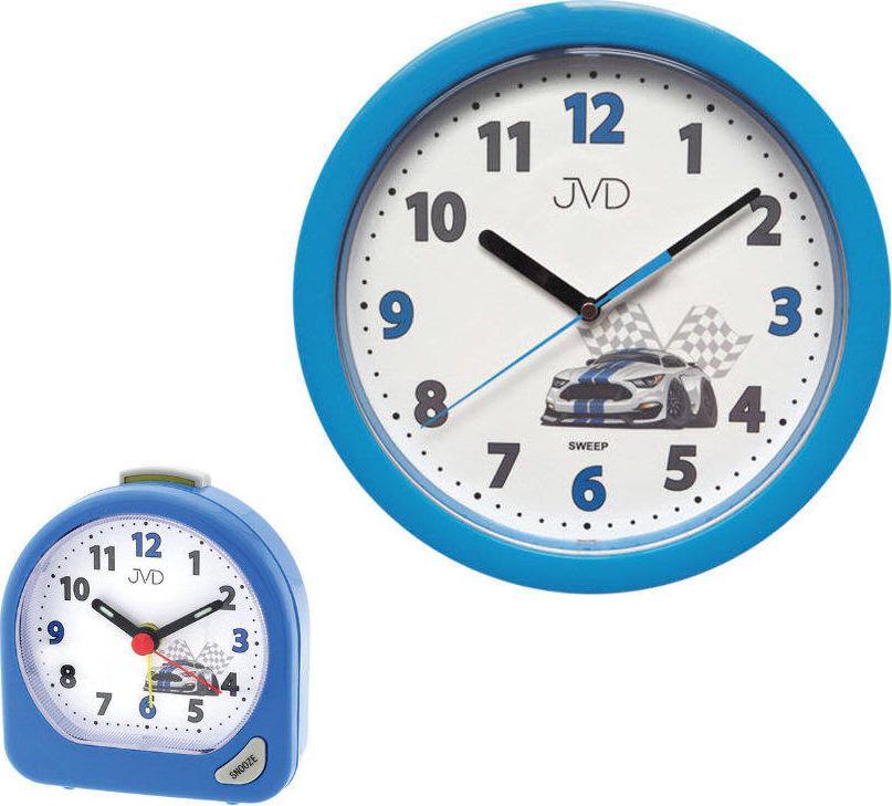 JVD Zestaw czytelny zegar i budzik JVD HP612.D5 i SR672.5