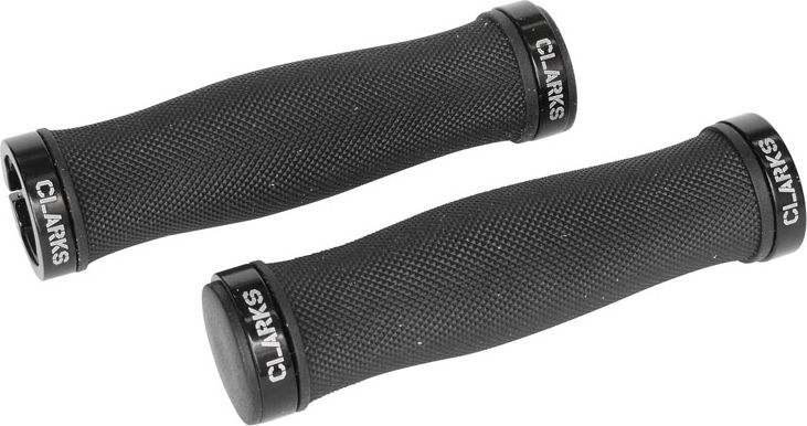 Clarks Chwyty kierownicy CLARK'S CLO217 LOCK-ON 130mm czarne klamry