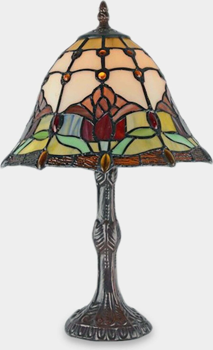 Lampa stołowa rzezbyzbrazu Lampa Witrażowa w Stylu Tiffany Tulipan Średnia