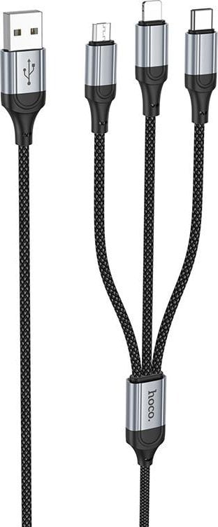 Kabel USB Hoco USB-A - USB-C 1 m Czarny