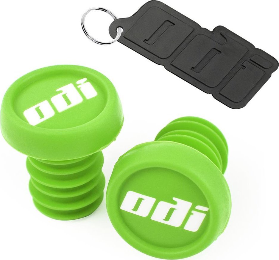 Zatyczki, korki kierownicy ODI BMX Bar End Plug, zielone limonkowe