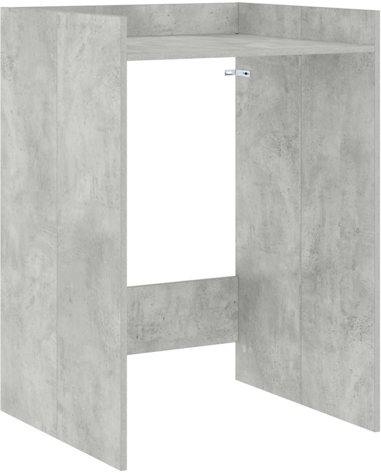 vidaXL Szafka na pralkę z przechowywaniem Betonowy 67,5 x 62 x 97 cm