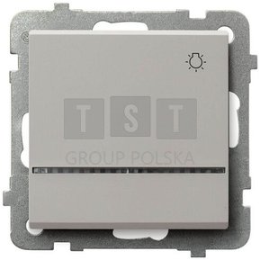 ŁP-5RS/m/82 SONATA Łącznik zwierny światło z podświetleniem niebieskim kaszmir ŁP-5RS/m/82