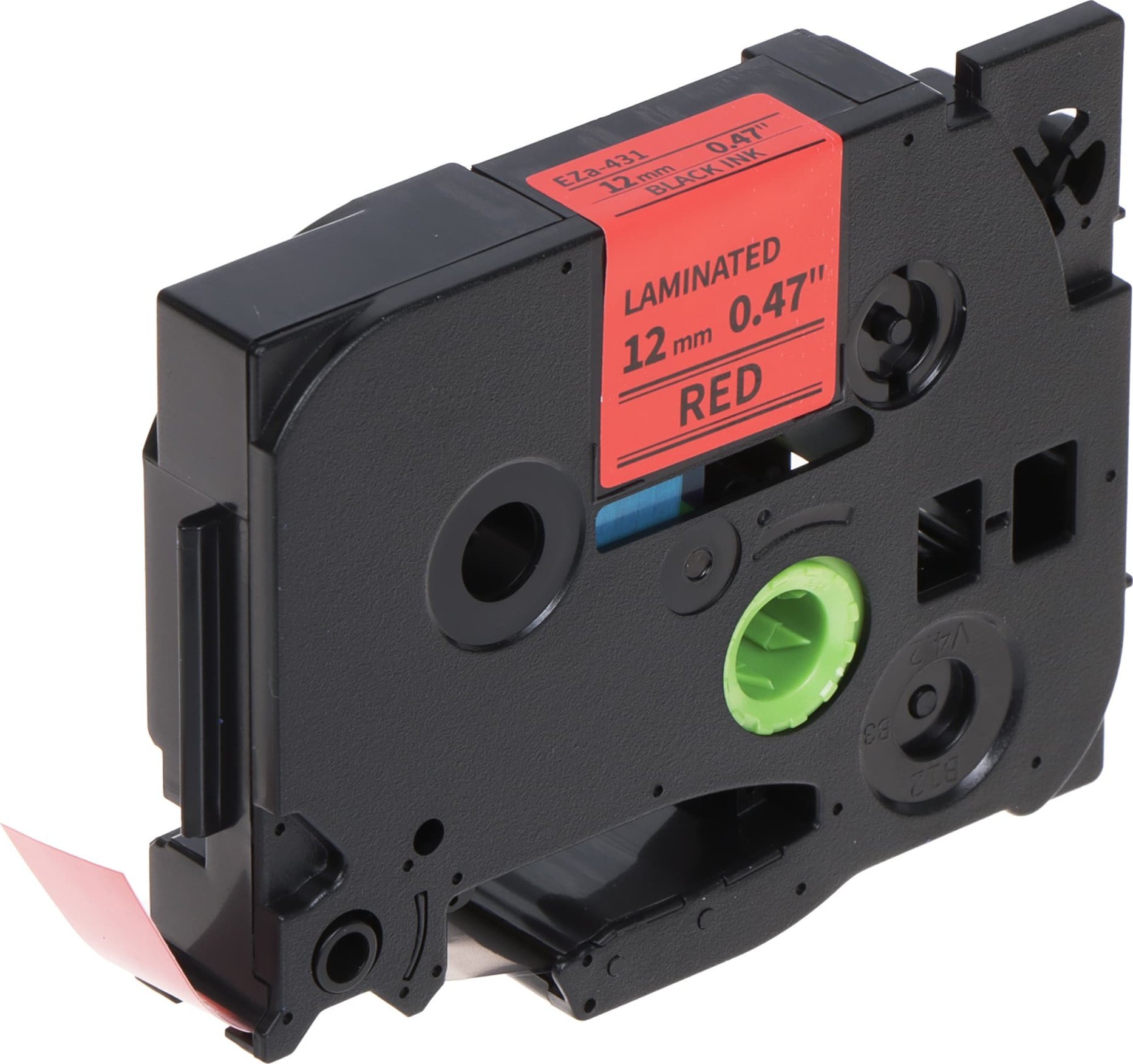 Brother TAŚMA DO DRUKARKI ETYKIET TZE-231/R-B/12MM