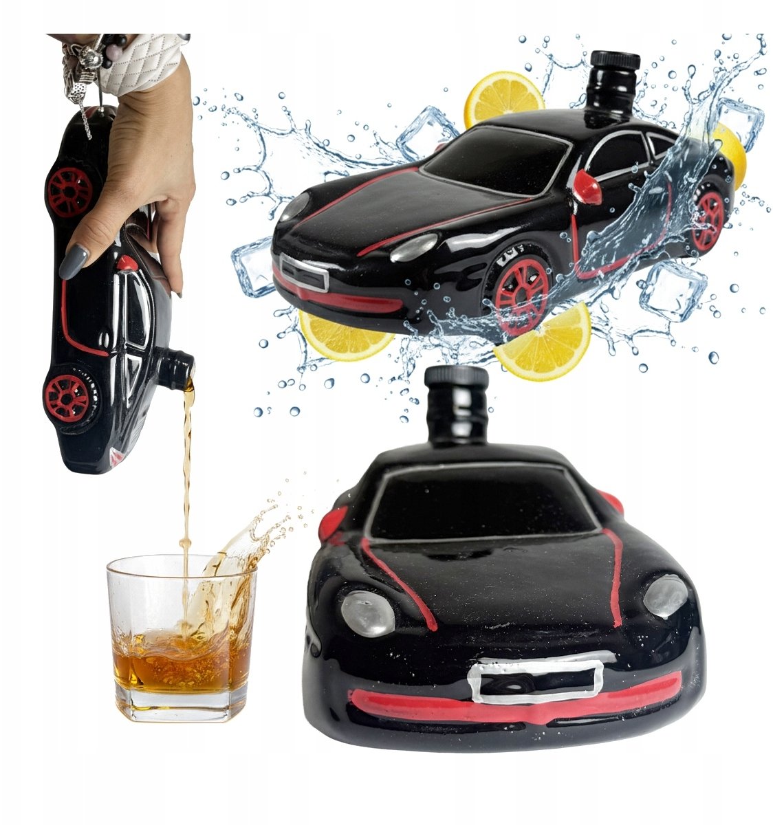 Butelka SAMOCHÓD 500ml Ceramiczny TURBO BUTELKA Na Nalewki Alkohol Prezent