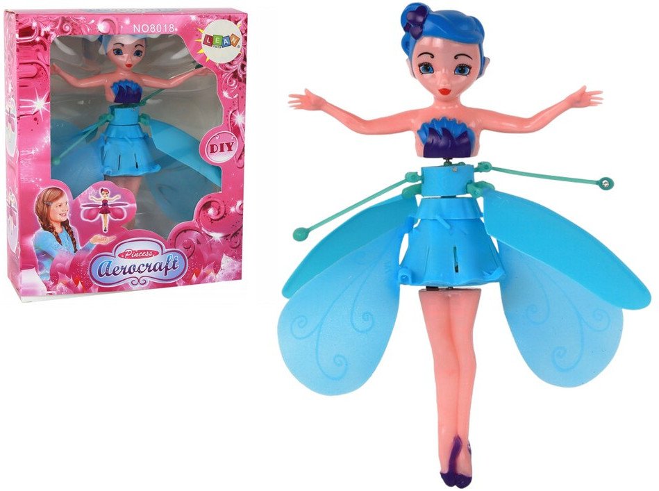 Magiczna Lalka Latająca Wróżka Niebieska Sterowana Ręką LEAN Toys