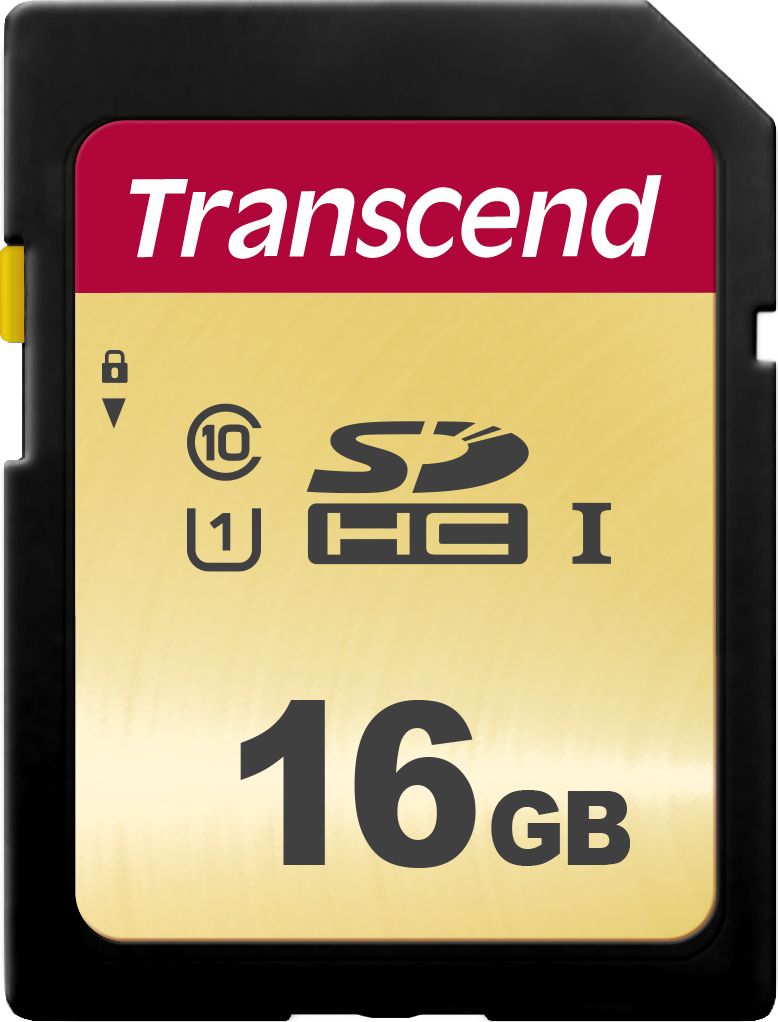 Karta Transcend 500S SDHC 16 GB Class 10 UHS-I/U1 V30 (TS16GSDC500S)