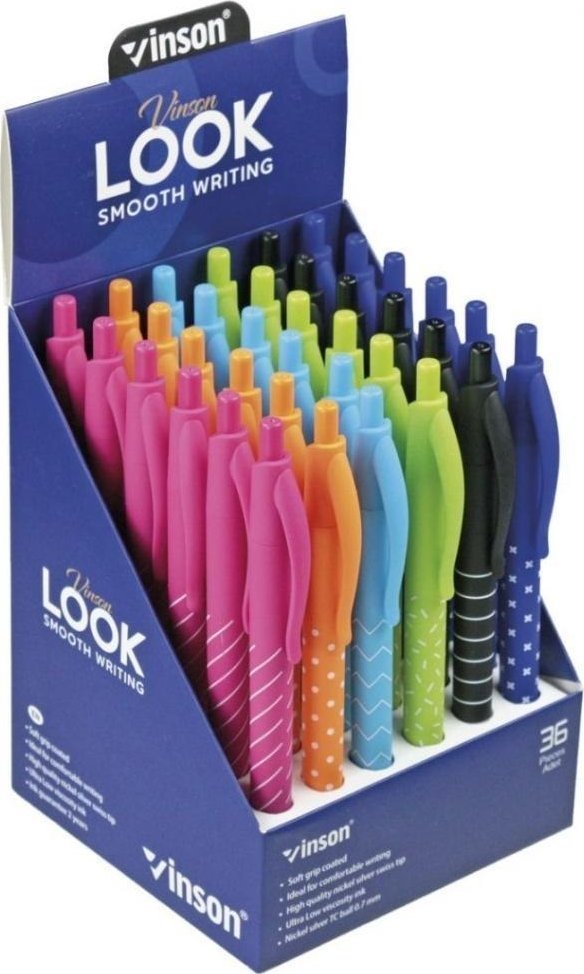 HP Długopis automat. Look 3202 niebieski (36szt)