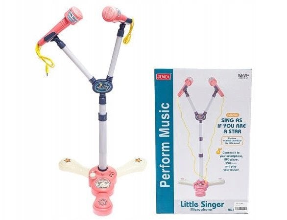 Adar Mikrofon karaoke różowy 544673