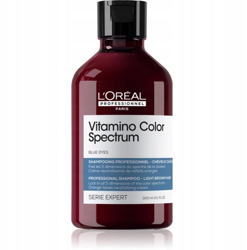 L'Oreal Professionnel, Vitamino Color Spectrum, Hair Shampoo, Counteracts Yellow Or Orange Tones, 300 ml For Women