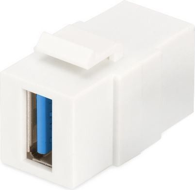 Digitus Moduł Keystone USB 3.0, łącznik do gniazd i pustych paneli, żeński/żeński, biały (DN-93404)