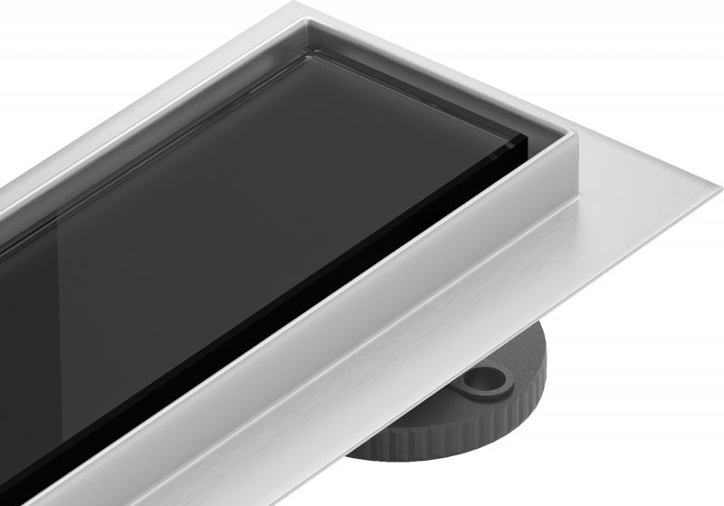 Mexen Mexen Flat 360 MGB odpływ liniowy obrotowy 70 cm czarne szkło - 1026070-40