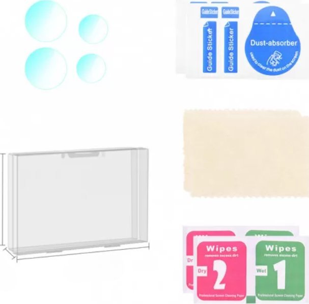 BRDRC SZKŁO HARTOWANE NA OBIEKTYW, CZUJNIKI DJI MINI 4 PRO - 4 SZTUKI