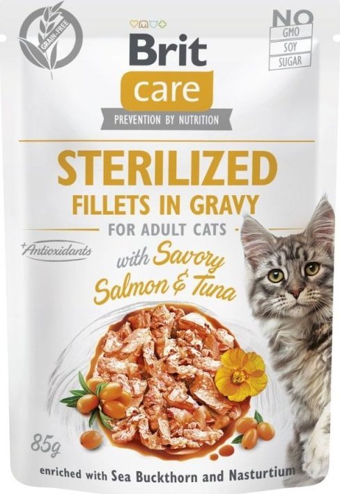 Brit Brit mokra karma dla kota po sterylizacji Care Cat kawałki w sosie 85g