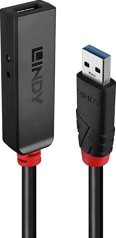Kabel USB Lindy USB-A - USB-A 10 m Czarny (43403)