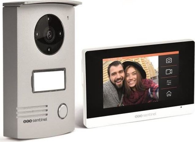 Sentinel VisioDoor 4.3+ - Przewodowy wideodomofon z wyjatkowo plaskim monitorem dotykowym 4.3