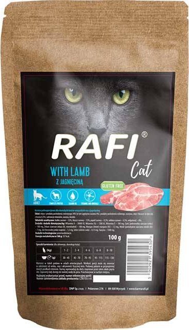 Karma sucha dla kota Rafi Cat z jagnięciną 100 g