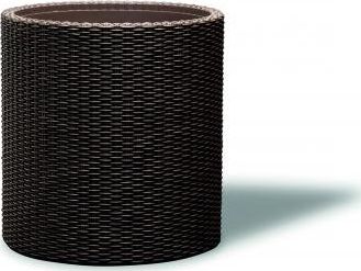 Keter Donica Curver Keter MEDIUM CYLINDER PLANTER brązowy